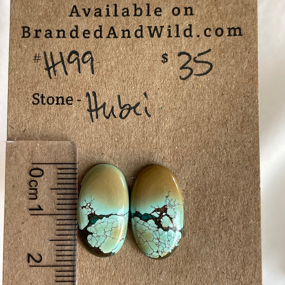 Hubei Turquoise Cabochon - H199 03E4A3B1-CC7C-4EBB-BCBF-1DB0FCEF9E53 Brandedandwild.com
