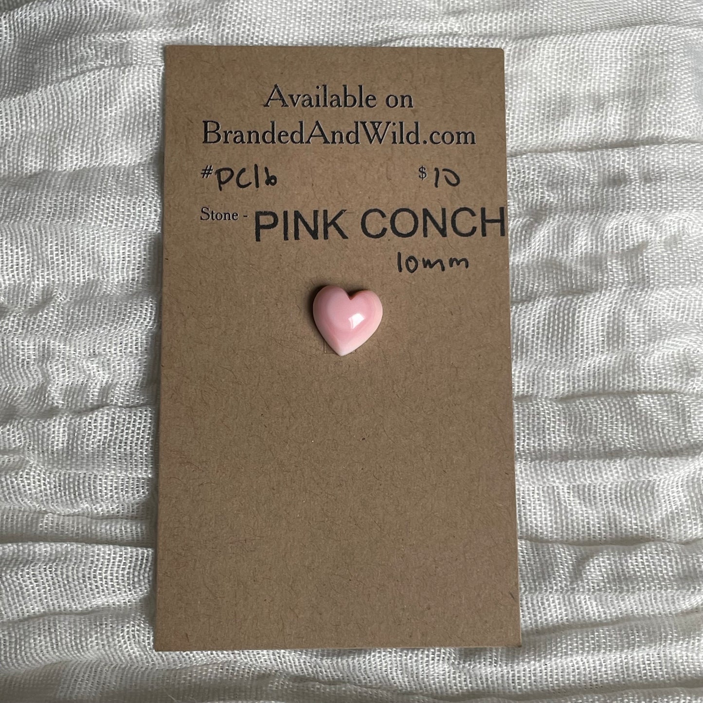 Pink Conch Cabochon - PC16 03FD38A2-9611-45D2-9391-704BB8DB3767 Brandedandwild.com