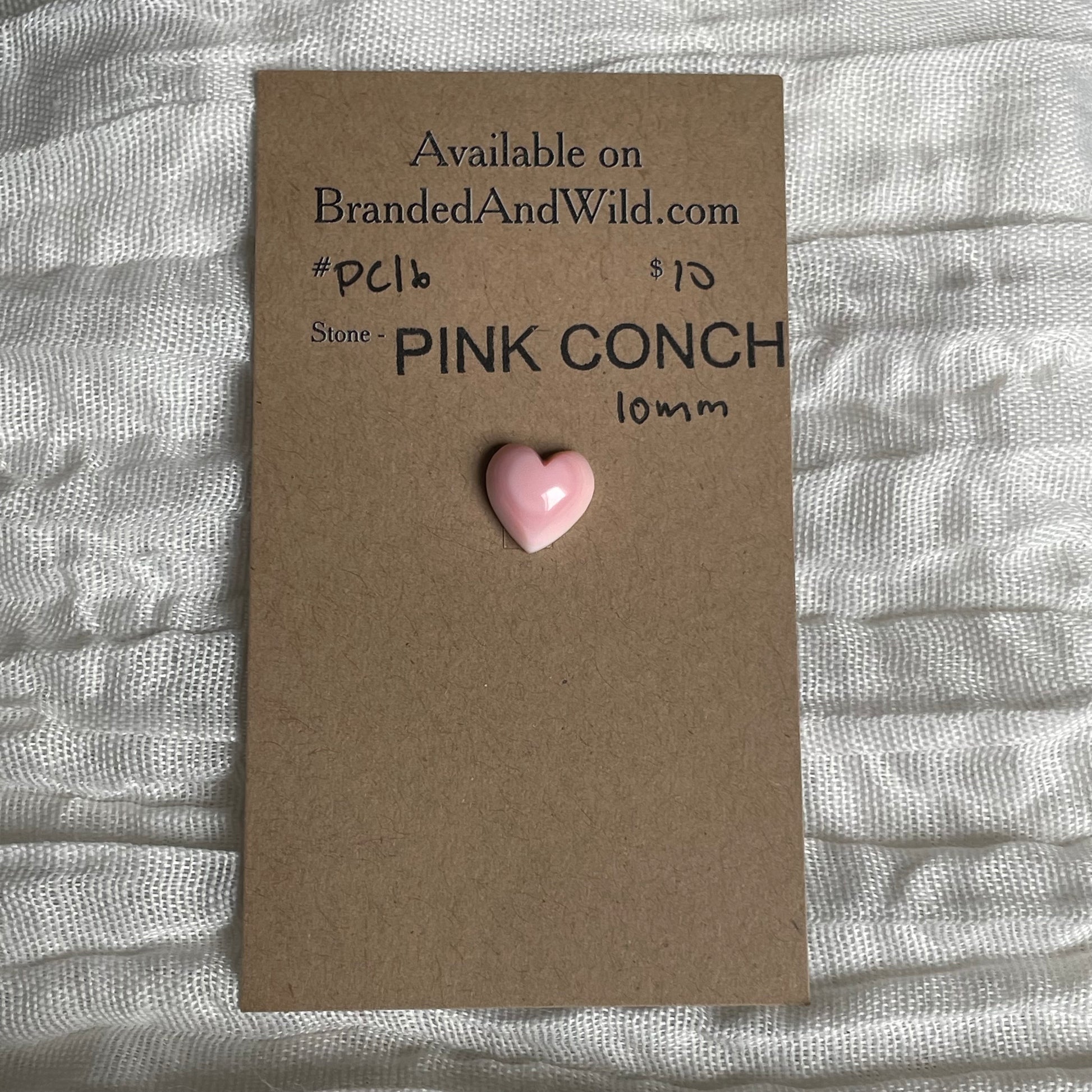 Pink Conch Cabochon - PC16 03FD38A2-9611-45D2-9391-704BB8DB3767 Brandedandwild.com
