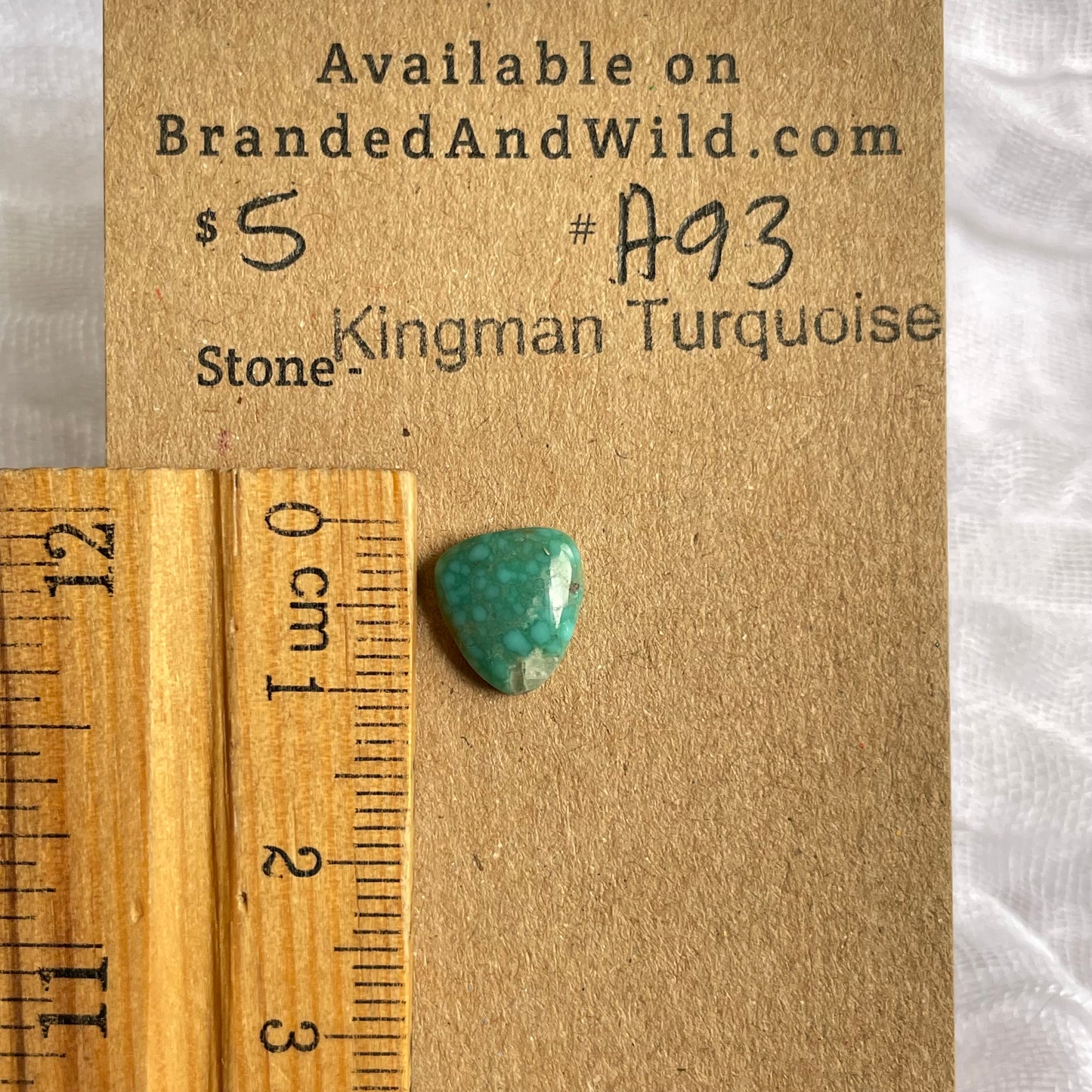 Kingman Turquoise Cabochon - KT93 0418D513-C1B3-4B5D-882A-C6E438C767EB Brandedandwild.com