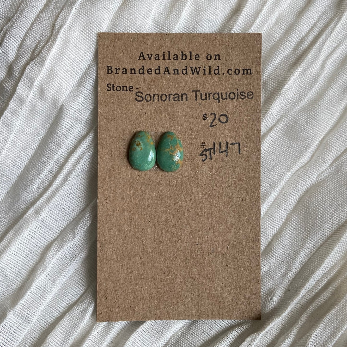 Sonoran Turquoise Cabochon - ST147 0441754C-7756-486C-8939-58EEF7FBD90A Brandedandwild.com