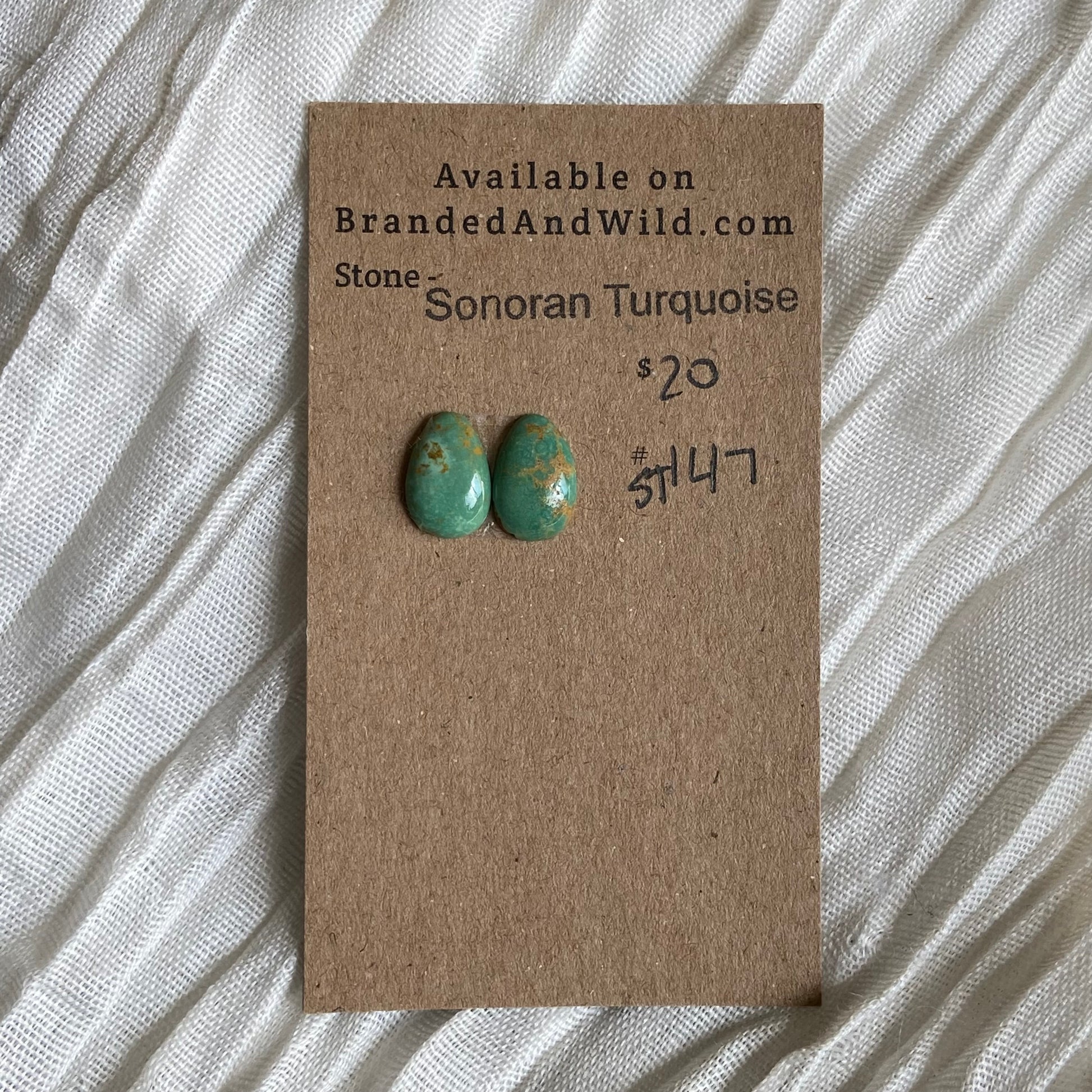 Sonoran Turquoise Cabochon - ST147 0441754C-7756-486C-8939-58EEF7FBD90A Brandedandwild.com