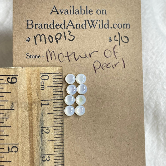 Mother of pearl cabochon - MP13 04436BF9-B681-49F1-8D32-B4689428E30C Brandedandwild.com