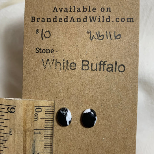 White Buffalo Cabochon - WB116 04634906-EFE9-4CF9-9598-5FF75338EB54 Brandedandwild.com