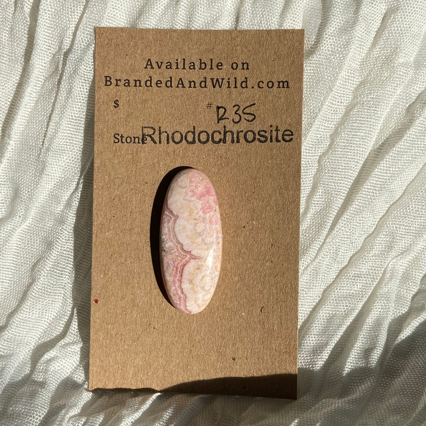 Rhodochrosite Cabochon - R35 046611F3-23A8-409D-94B8-3F056506D540 Brandedandwild.com