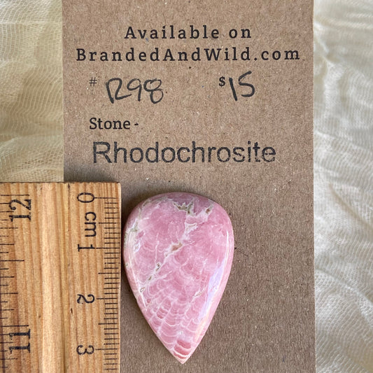 Rhodochrosite Cabochon - R98 048CAC8E-9929-4733-8073-3F3AC9F403AF Brandedandwild.com