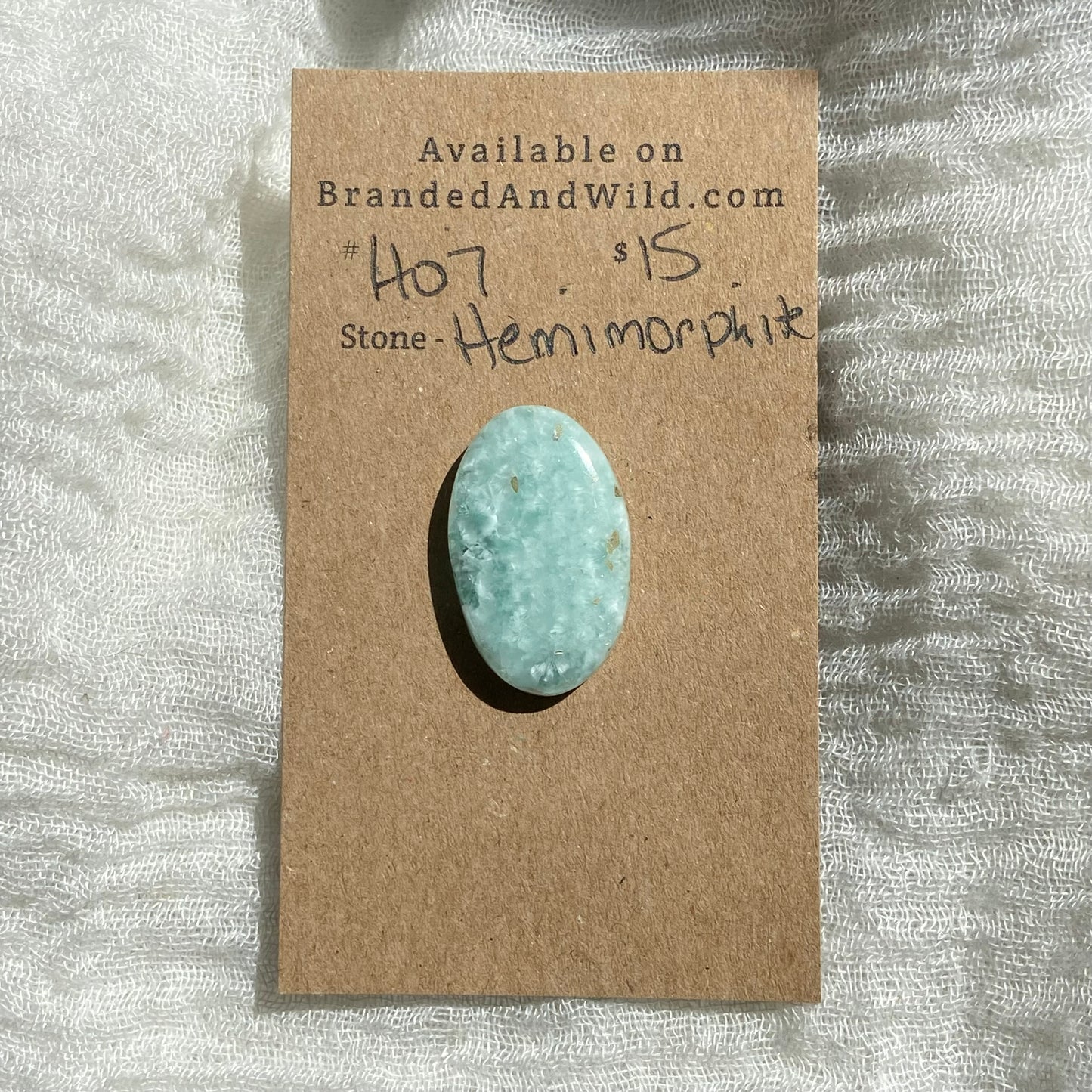 Hemimorite Cabochon - H07