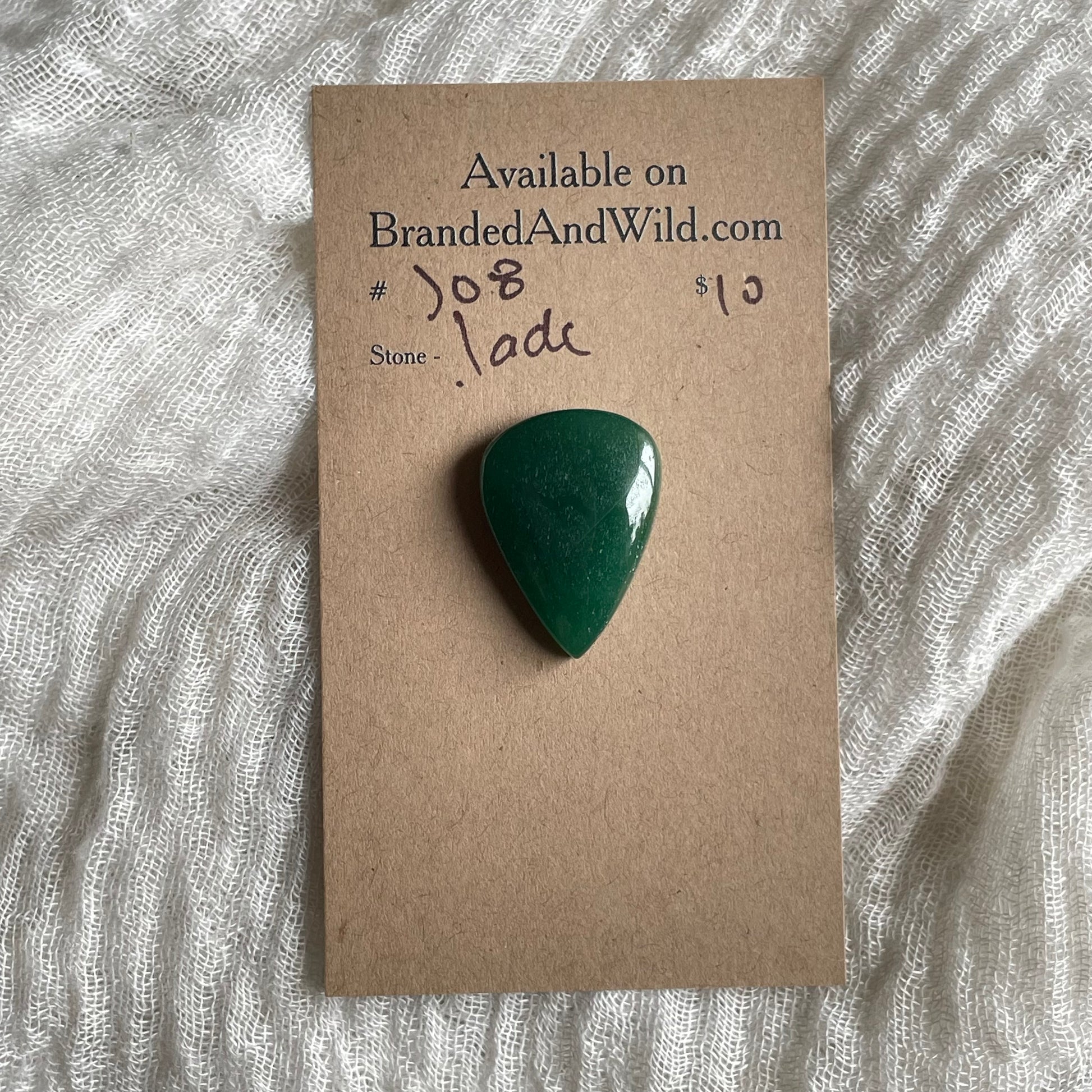 Jade Cabochon - J08 04B30945-6DE6-4297-8B2F-74B4B2018C99 Brandedandwild.com