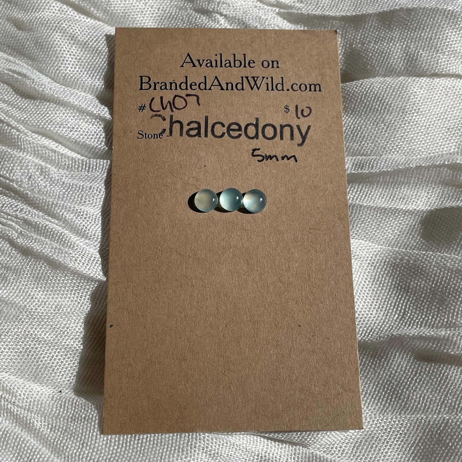Chalcedony Cabochon - CH07 04B95B1E-68EF-4226-A494-B9399805FE40 Brandedandwild.com
