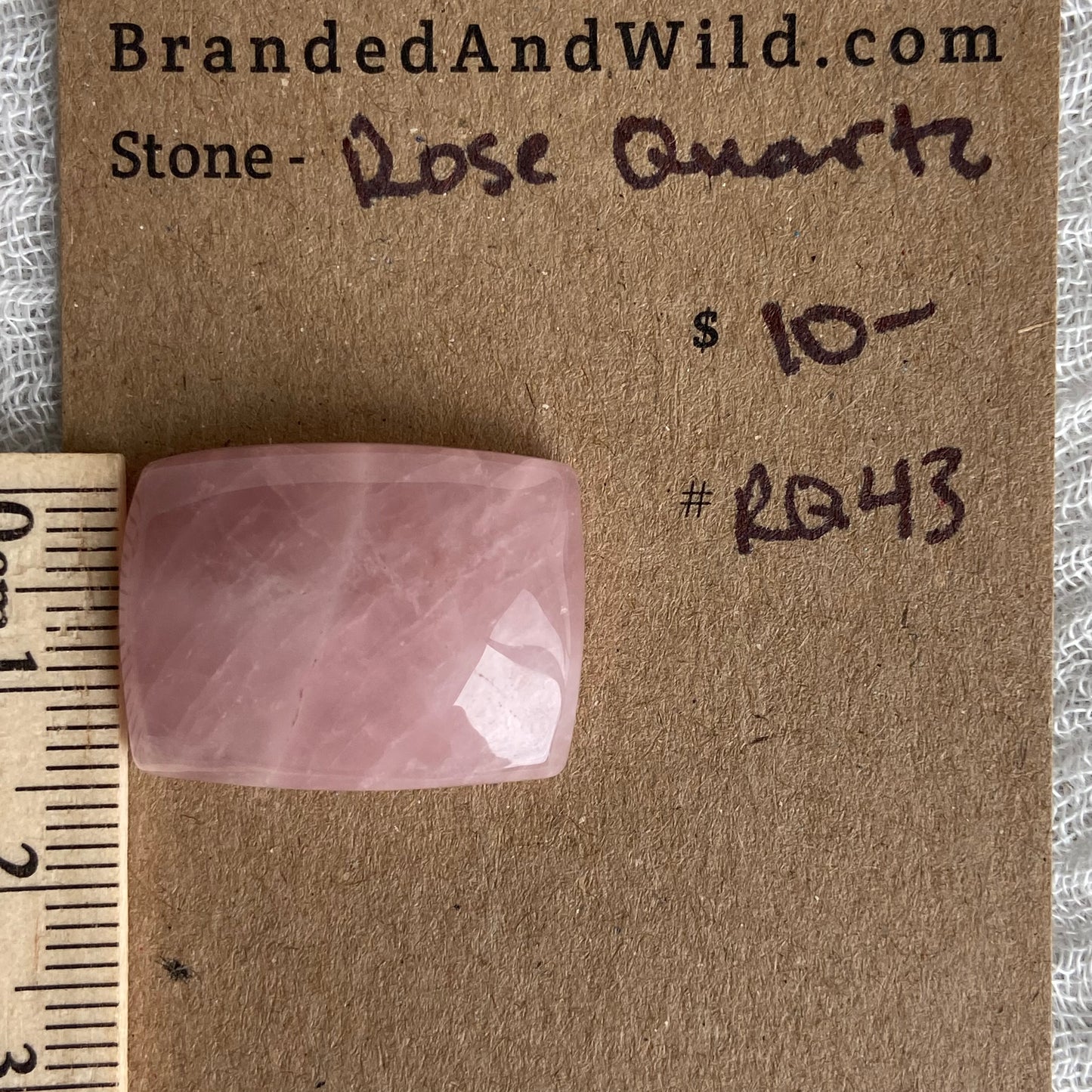 Rose Quartz Cabochon - RQ43