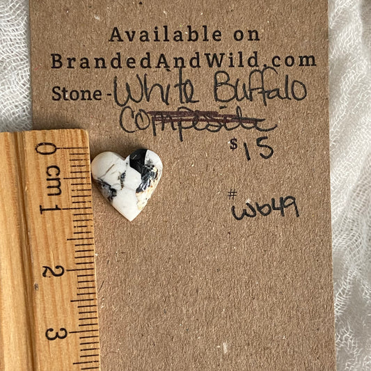 White Buffalo Cabochon - WB49