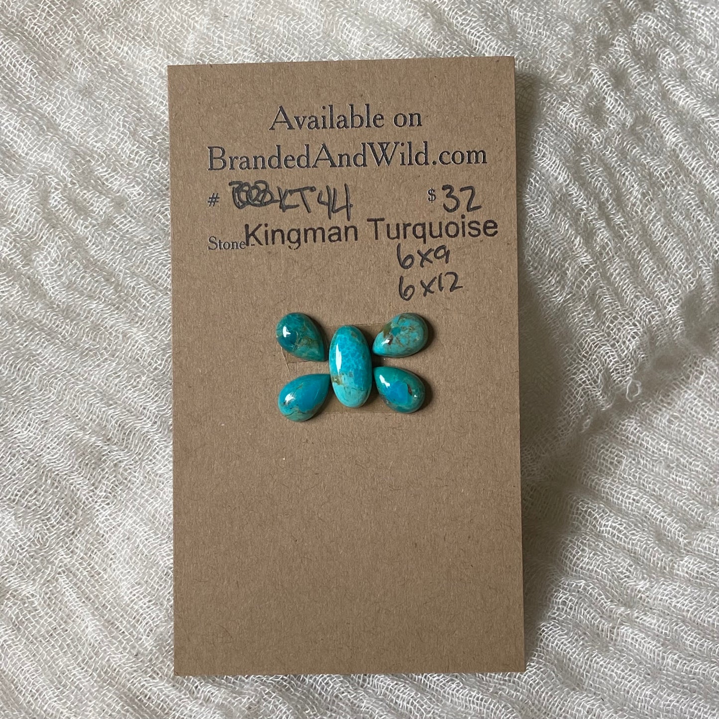 Kingman Turquoise Cabochon - KT44 04F60125-B90B-4C05-9933-98A32A099E54 Brandedandwild.com