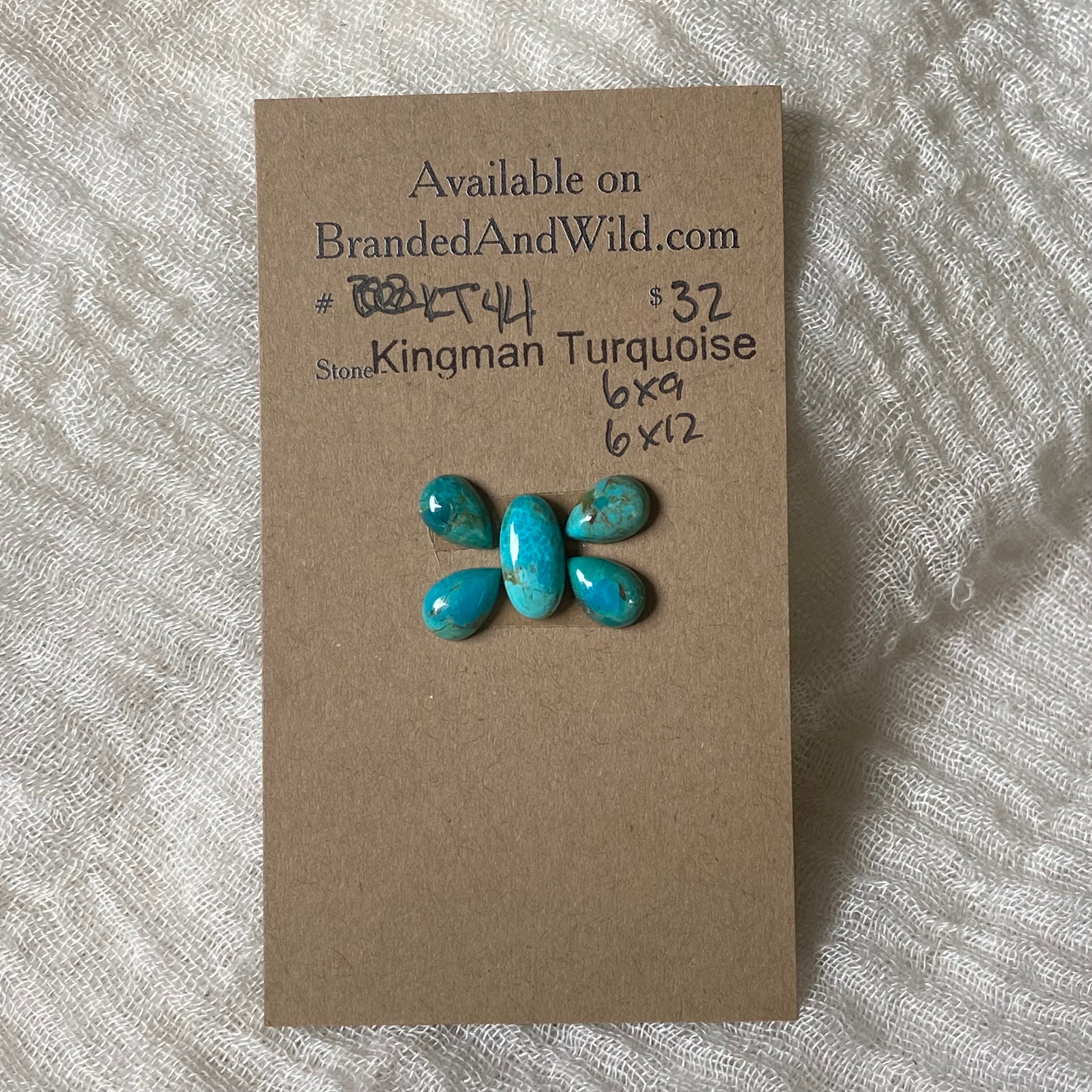Kingman Turquoise Cabochon - KT44 04F60125-B90B-4C05-9933-98A32A099E54 Brandedandwild.com