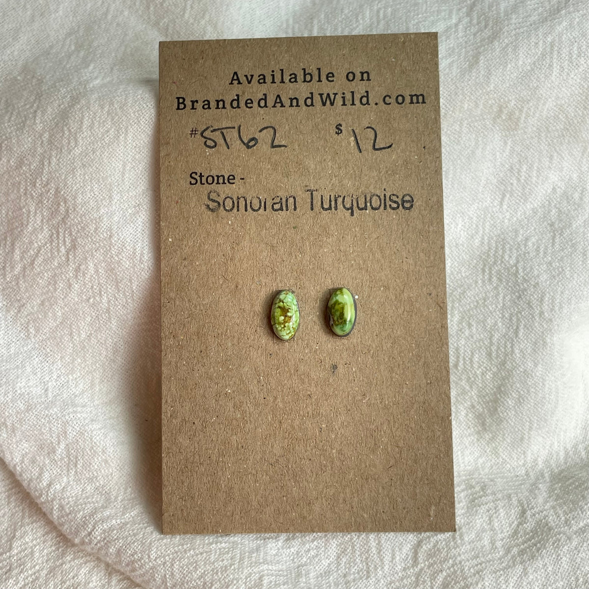 Sonoran Turquoise Cabochon - ST62 0505F762-BC2A-4EC2-AE44-8674075DAEC4 Brandedandwild.com