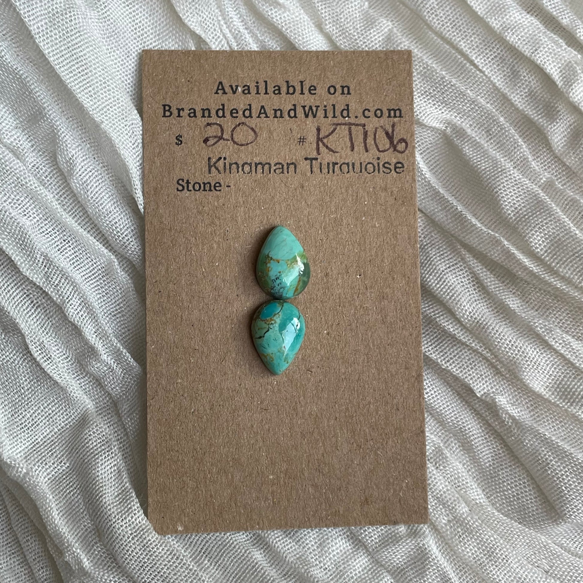 Kingman Turquoise Cabochon - KT106 05262420-6A54-47CF-BD10-003D9FD4D549 Brandedandwild.com