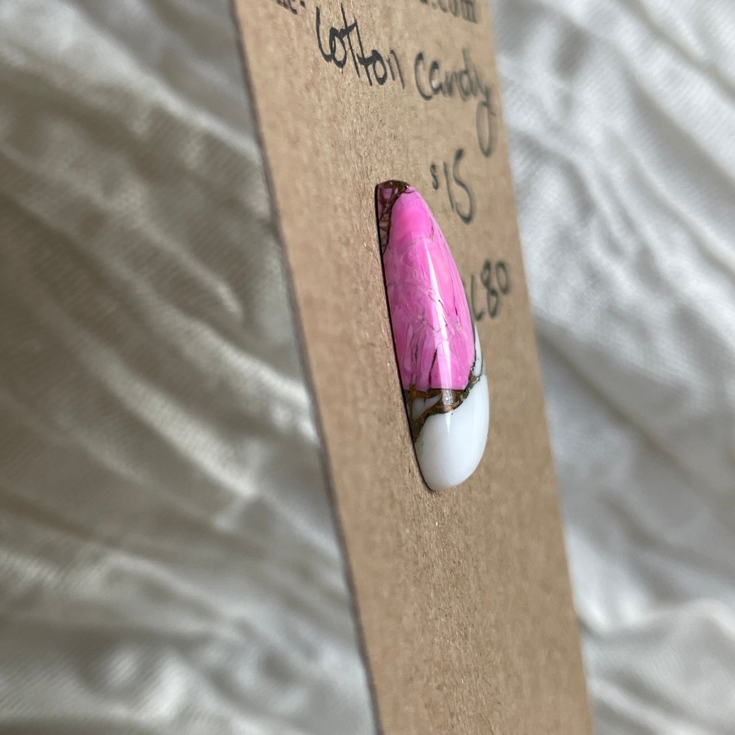 Cotton Candy Cabochon - CC80 053ADAC2-AB8B-4F7D-AC8E-57EB5A5A6B7B Brandedandwild.com