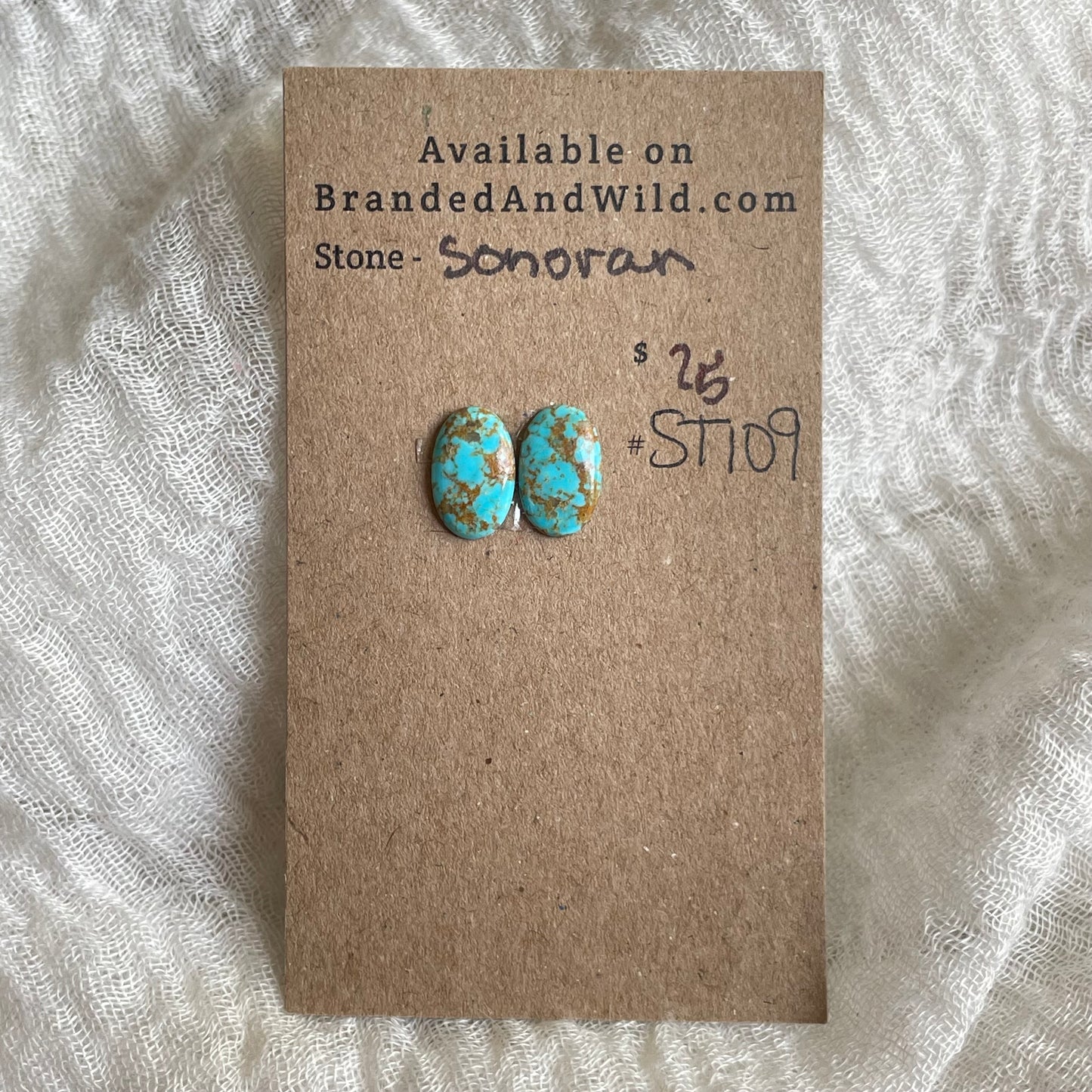 Sonoran Turquoise Cabochon - ST109 056532C2-EAD4-4DB9-A1D6-6BCAB8AB21AB Brandedandwild.com