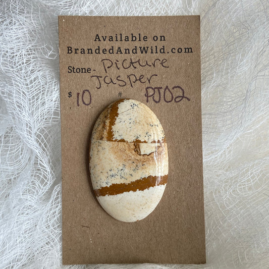 Picture Jasper Cabochon - PJ02