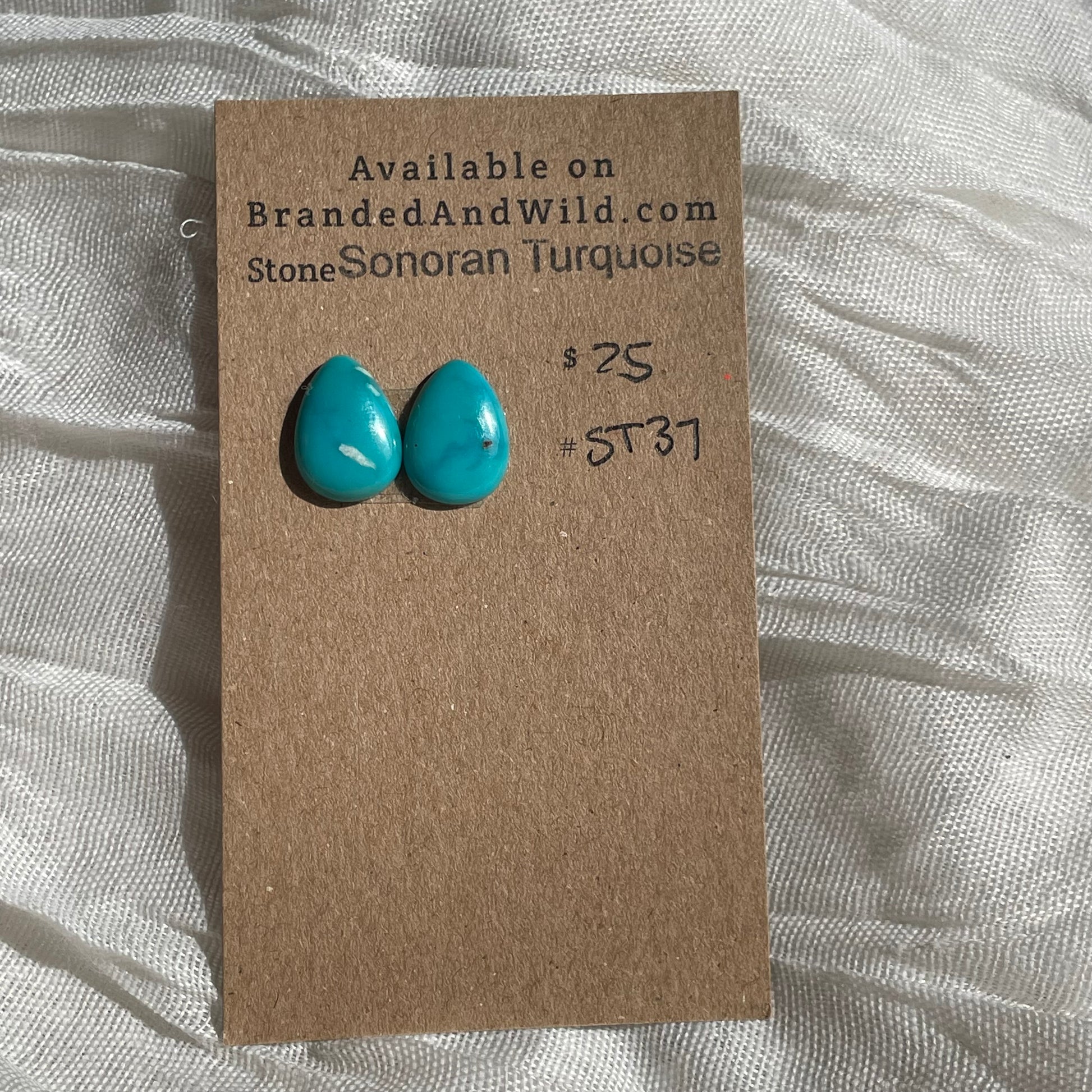 Sonoran Turquoise Cabochon - ST37 057DE9B4-8A66-471E-9BAB-4B86855A7396 Brandedandwild.com