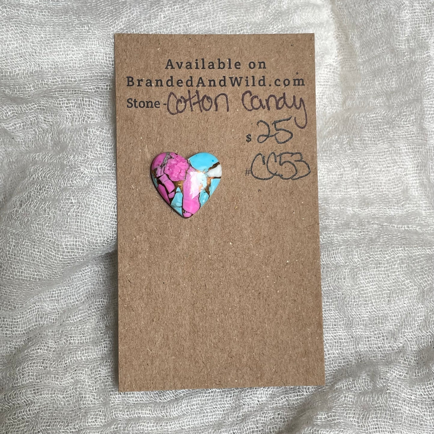Cotton Candy Cabochon - CC53 058B1046-9A39-42BD-9349-BB460B12C5FB Brandedandwild.com
