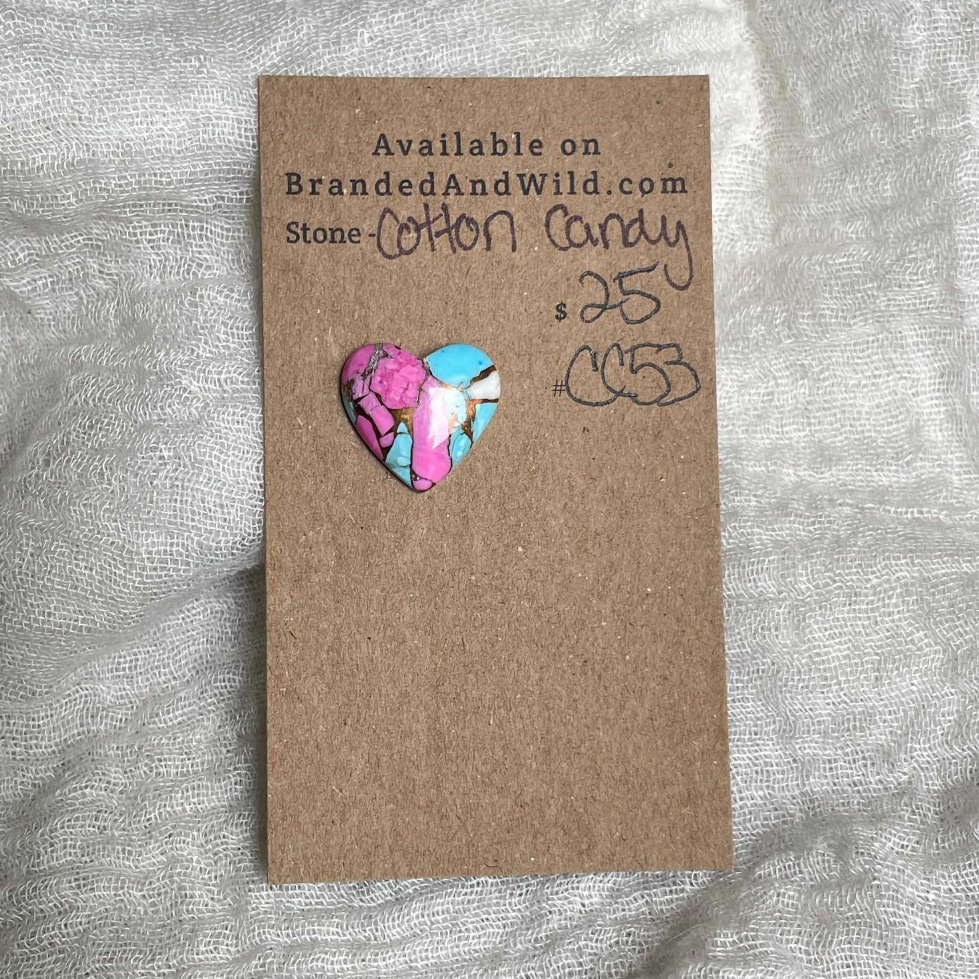 Cotton Candy Cabochon - CC53 058B1046-9A39-42BD-9349-BB460B12C5FB Brandedandwild.com