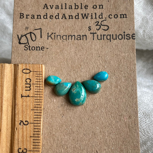 Kingman Turquoise Cabochon - KT07 05AE49CB-EAAF-42D3-B157-245F14A9513F Brandedandwild.com