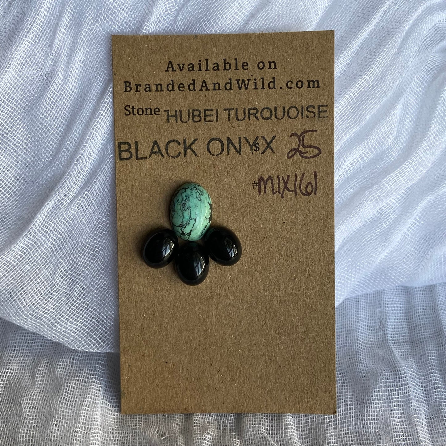 Black Onyx / Hubei Cabochon - MIX161