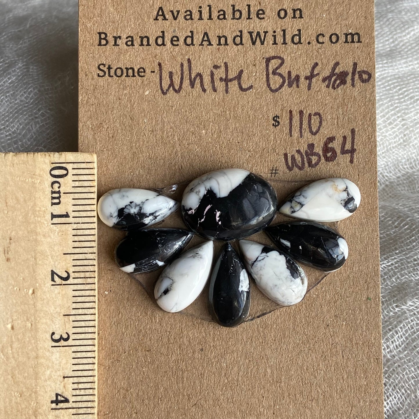 White Buffalo Cabochon - WB64