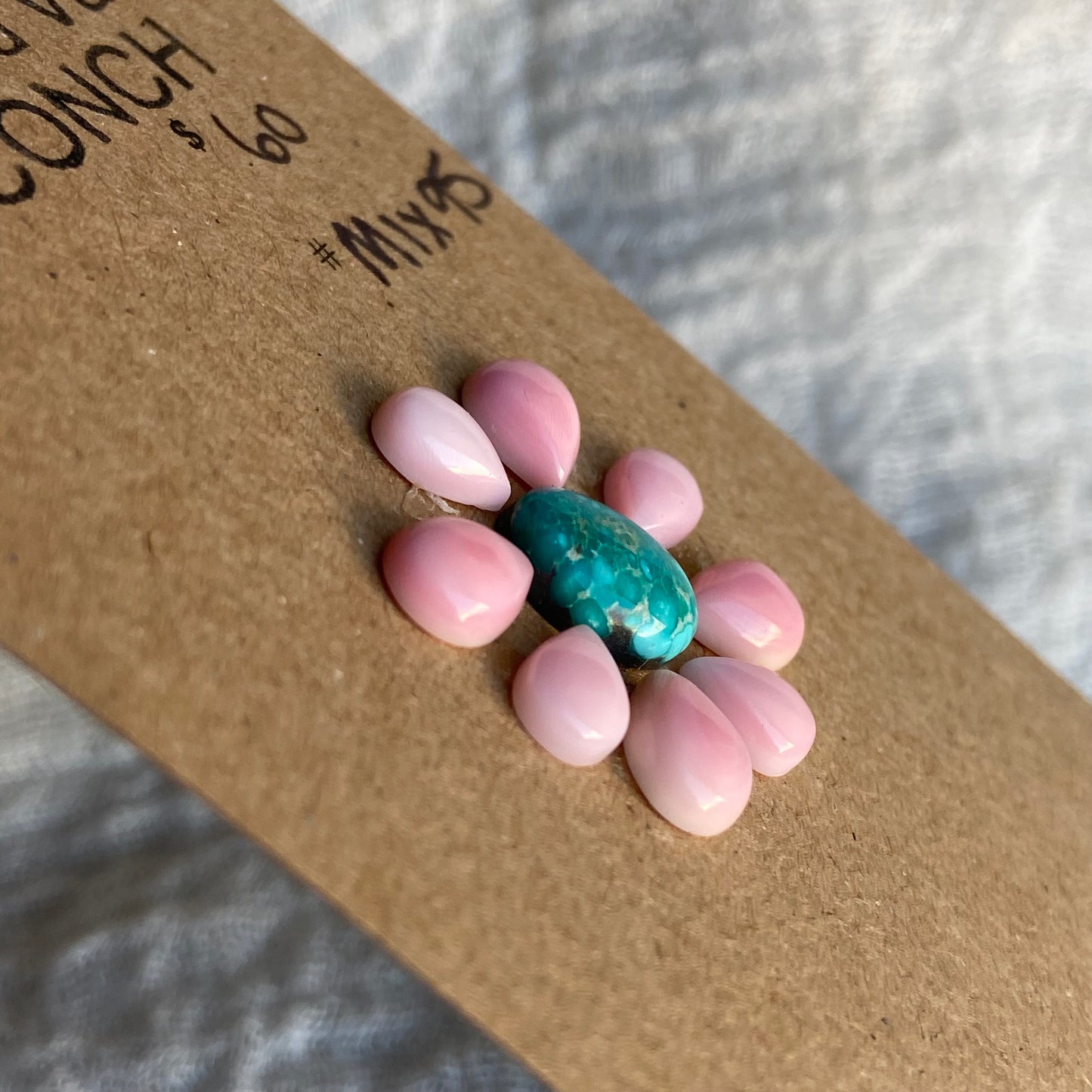 Pink Conch - Emerald Valley Cabochon - MIX95