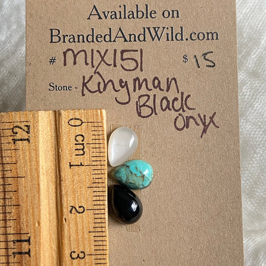 Black Onyx Mix Cabochon - MIX151 0645C49F-9508-40BE-9A43-7CC81F08A44F Brandedandwild.com