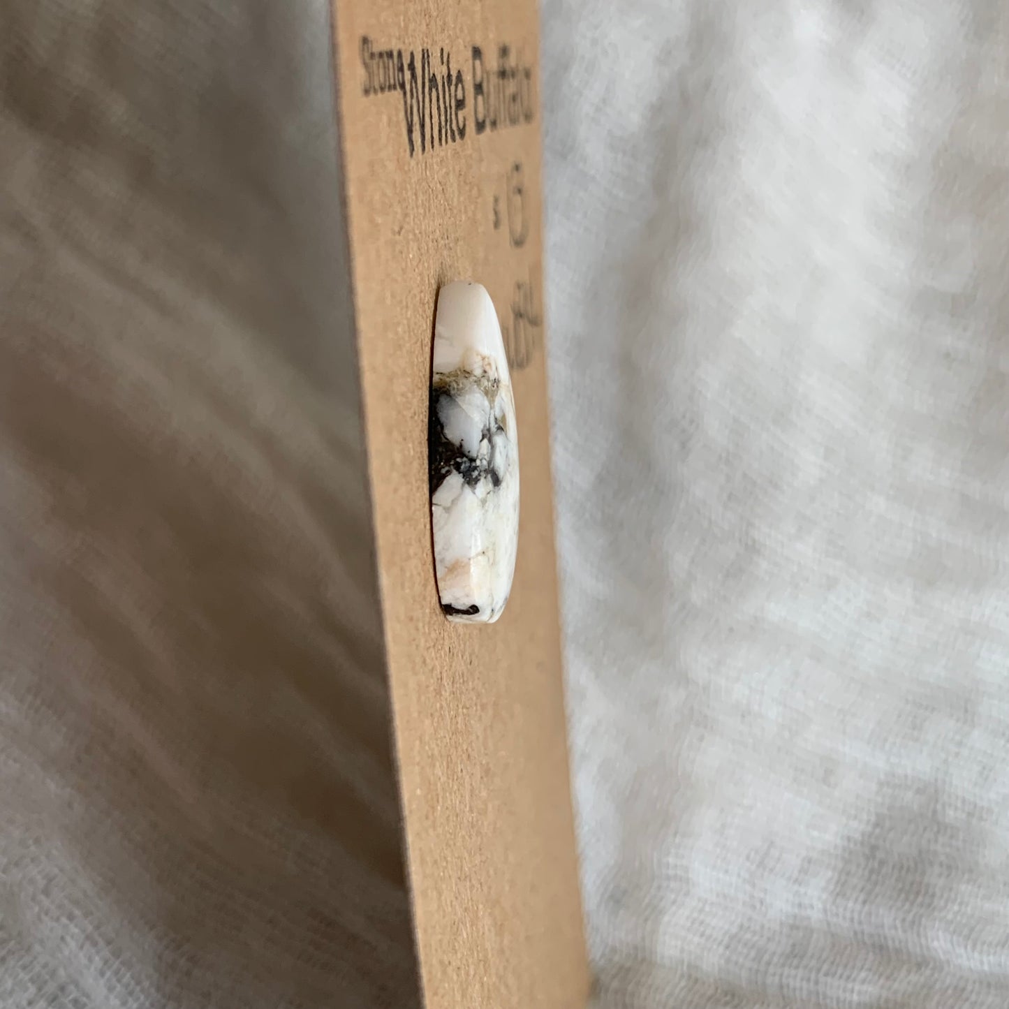White Buffalo Cabochon - WB14