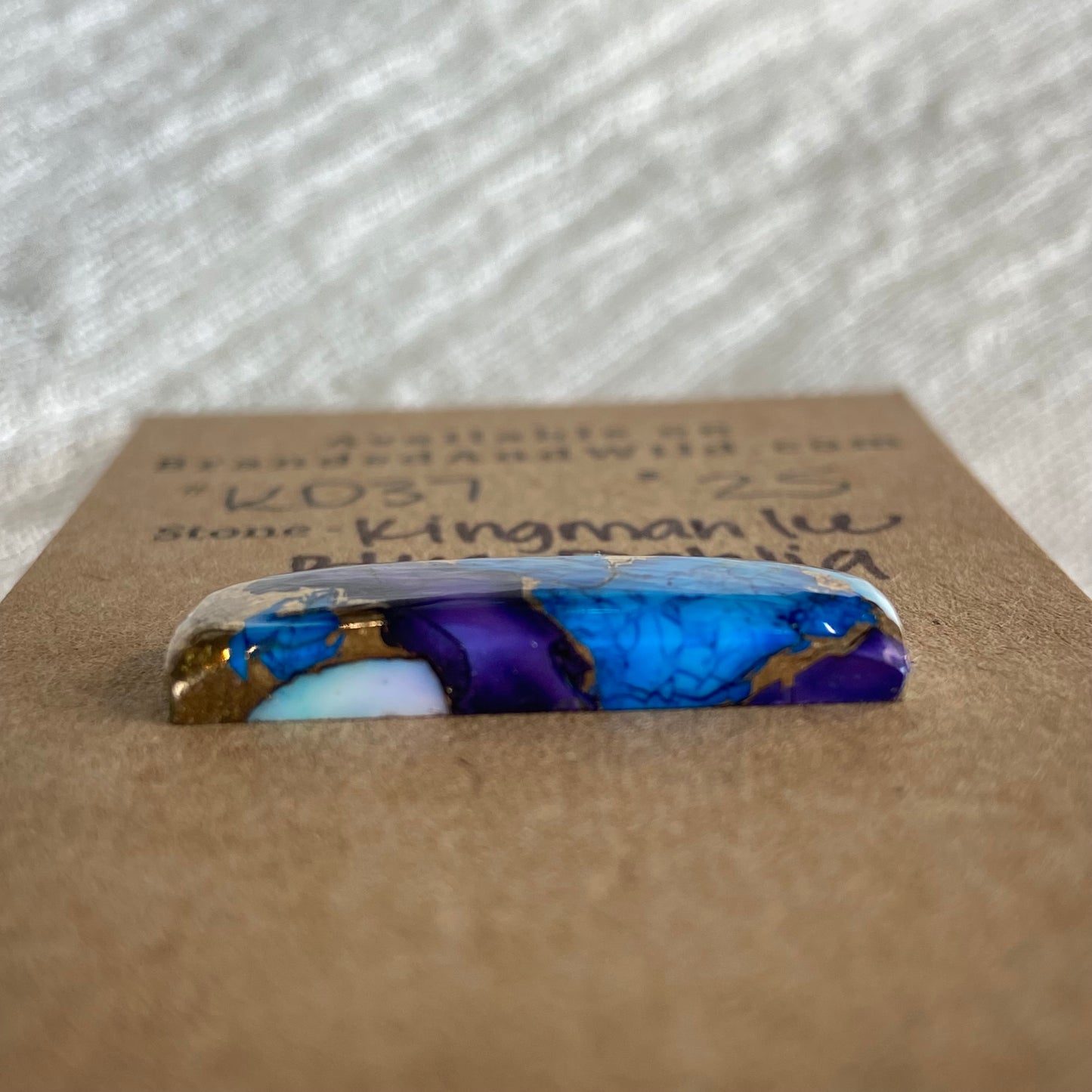 Kingman Ice Blue Dahlia Cabochon - KD37