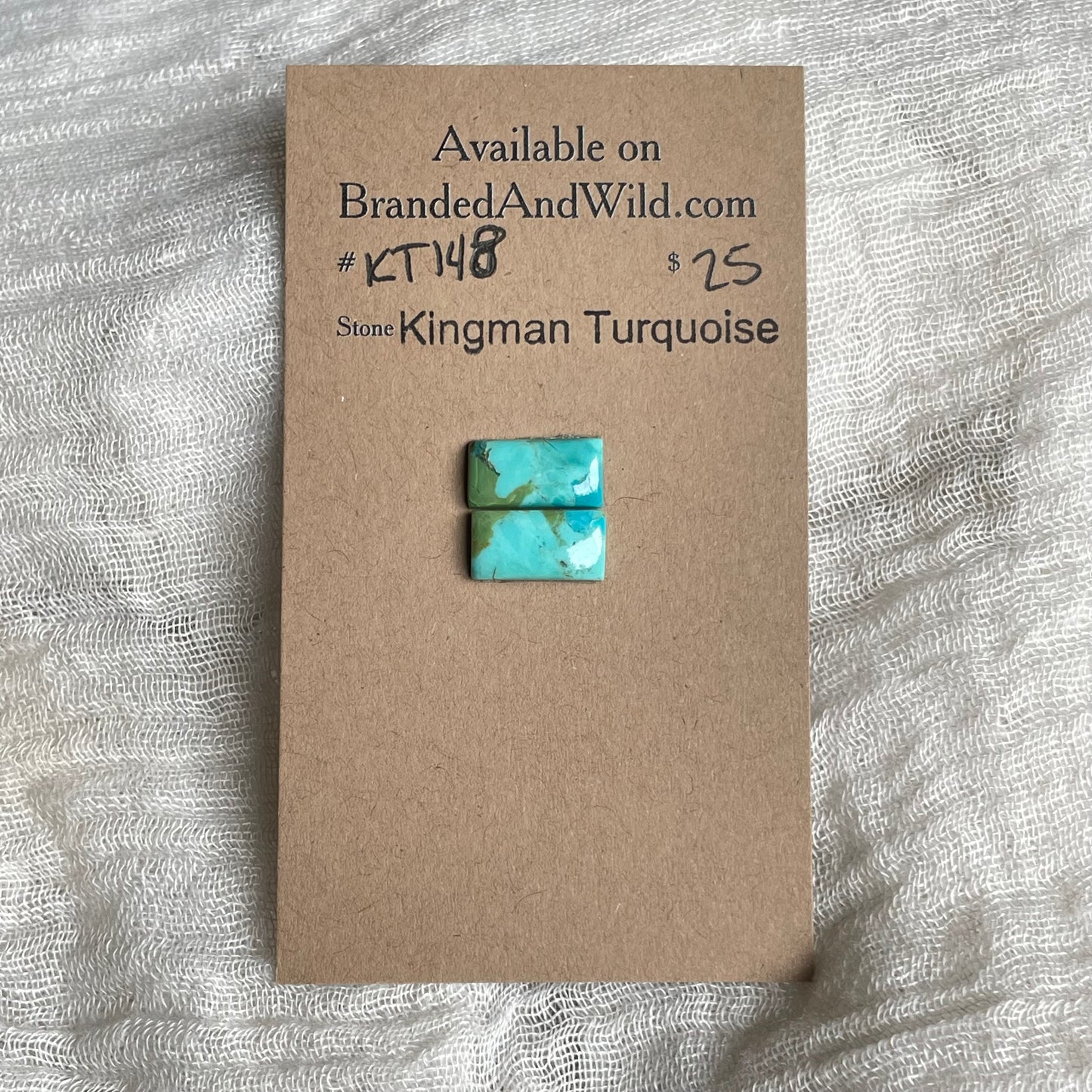 Kingman Turquoise Cabochon - KT148 068507B2-6031-48AA-9095-CE1C7235D42B Brandedandwild.com