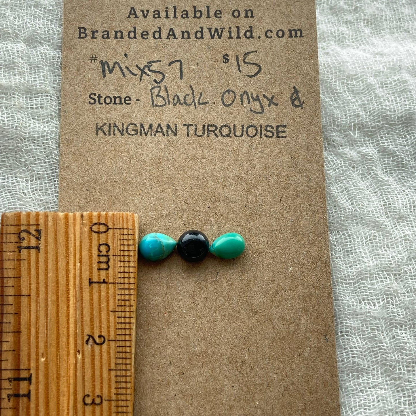Kingman / Black Onyx Cabochon - MIX57