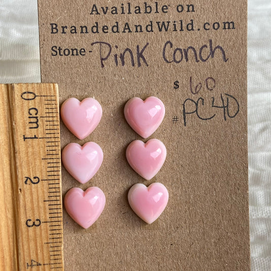 Pink Conch Cabochon - PC40 06D3138B-BE3B-4524-9DB3-71CCD9906E94 Brandedandwild.com