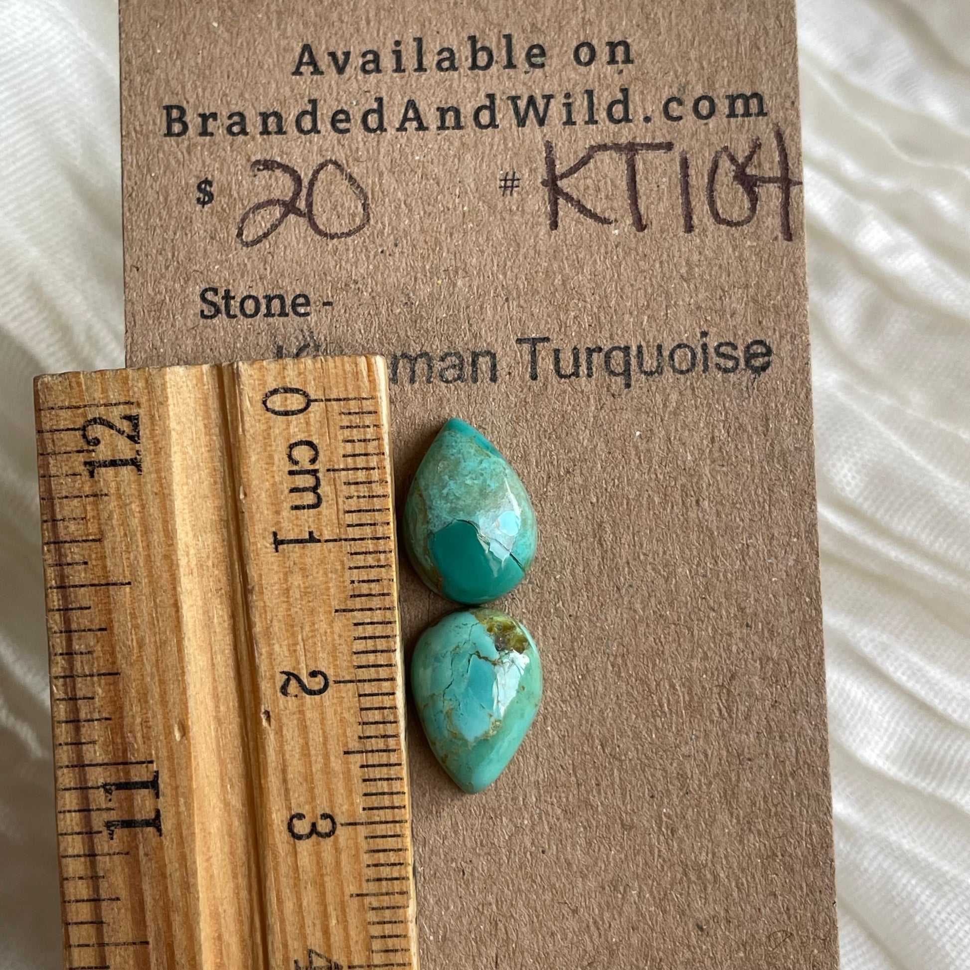 Kingman Turquoise Cabochon - KT104 06DC7A92-582E-43BB-805A-ADC5639EDBA0 Brandedandwild.com