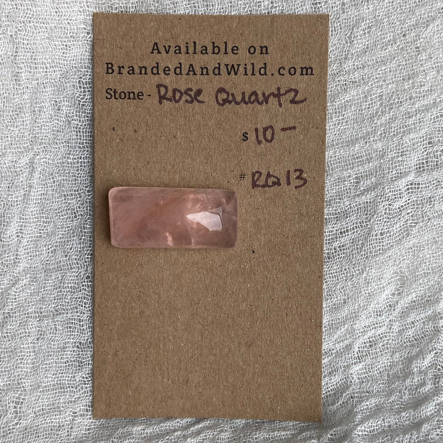 Rose Quartz Cabochon - RQ13