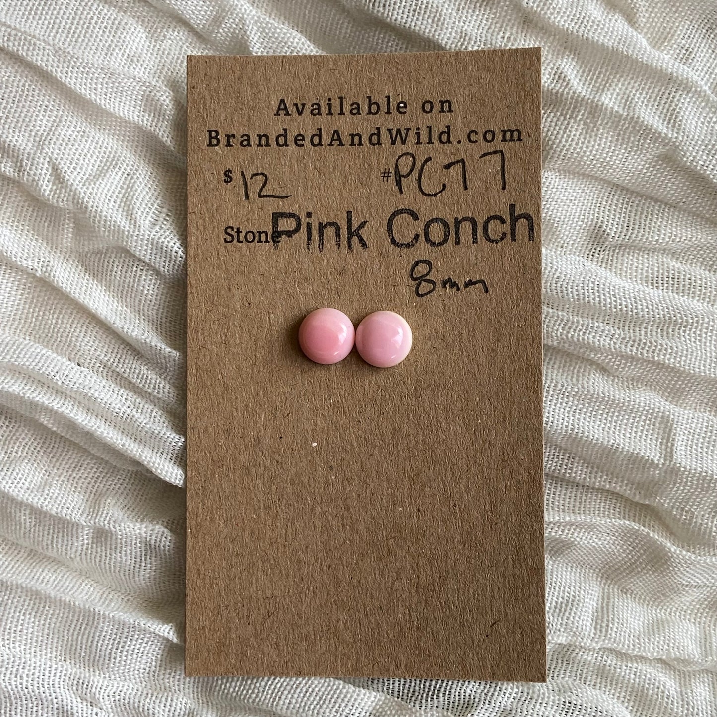 Pink Conch Cabochon - PC77