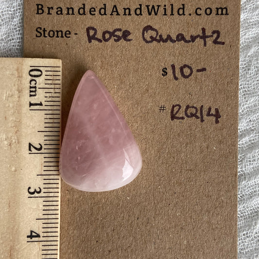 Rose Quartz Cabochon - RQ14
