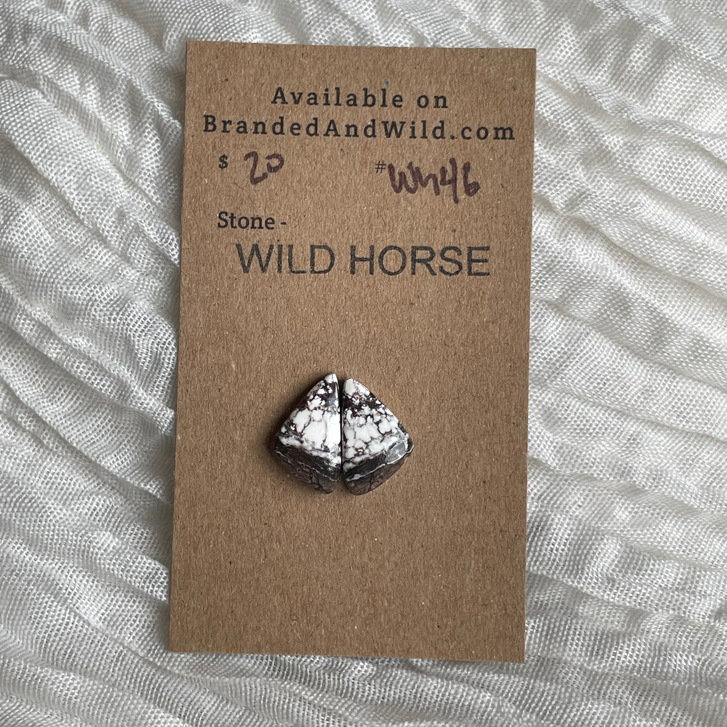 Wild Horse Cabochon - WH46 072D5361-7A11-403A-BE3C-80CFF5118DF9 Brandedandwild.com