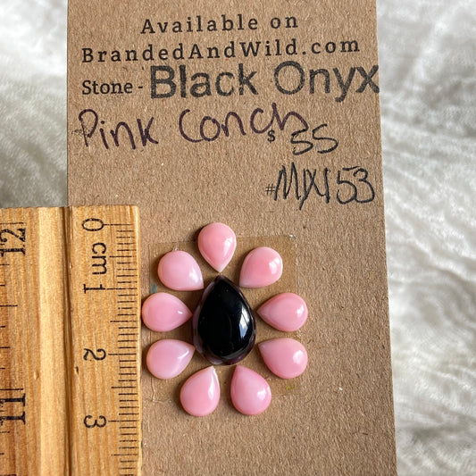 Black Conch / Pink Conch Cabochon - Mix153 073D6BE1-95D6-49DE-845B-A30002DAEEE2 Brandedandwild.com