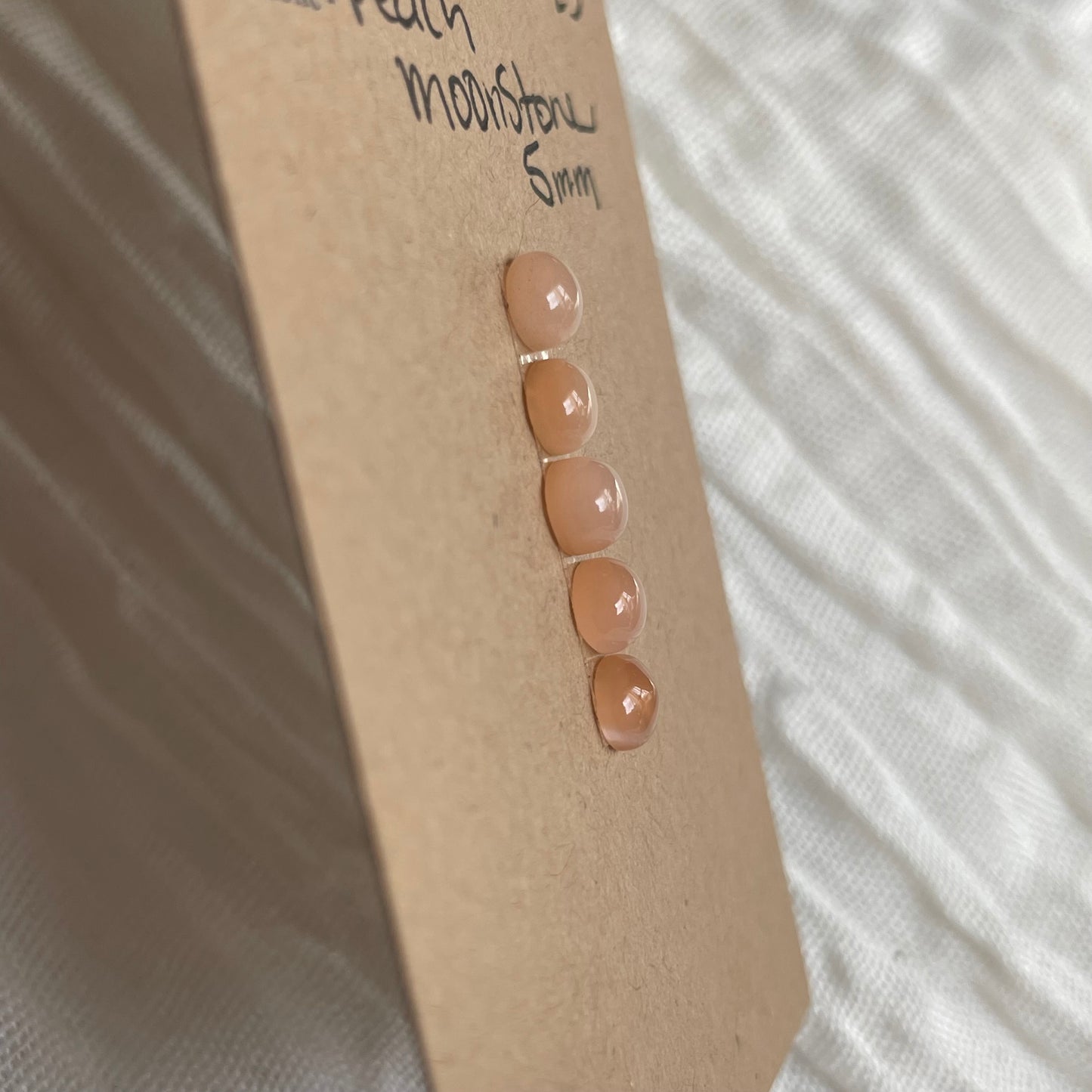 Peach Moonstone Cabochon - MS36 0761EF04-E401-467D-8795-1690197C8867 Brandedandwild.com