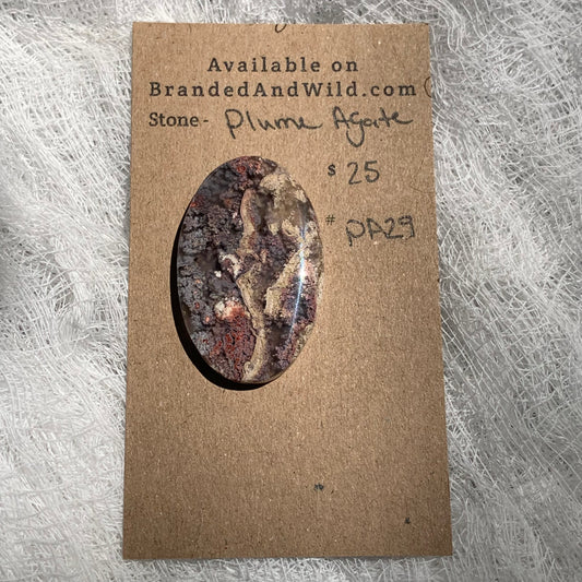 Plume Agate Cabochon - PA29