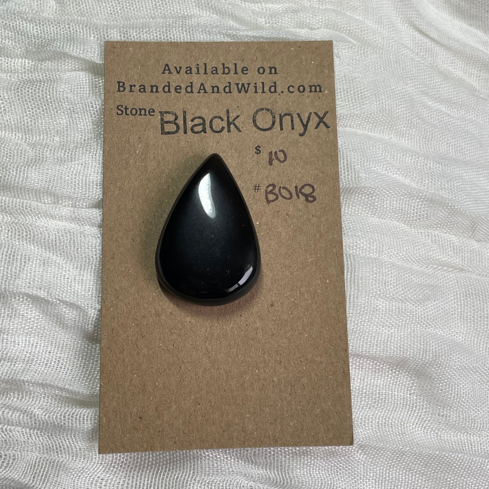 Black Onyx - Cabochon - B018 07859536-61C8-4728-81CB-6358CF433A1B Brandedandwild.com