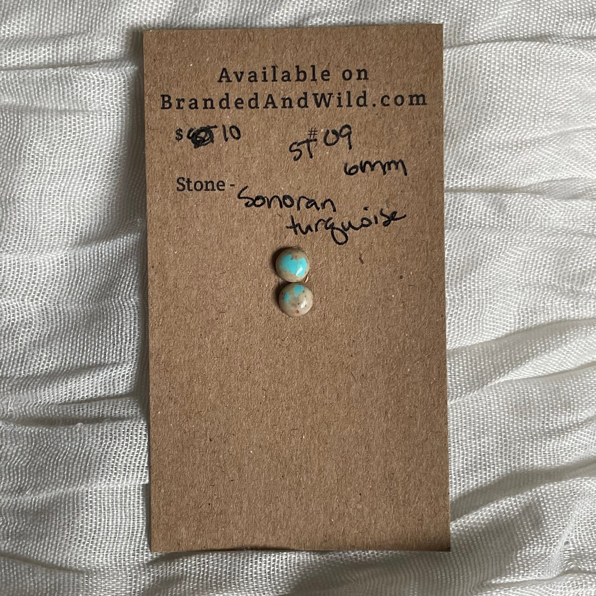 Sonoran Turquoise Cabochon - ST09 07B778BE-8869-47E6-A8B1-5B640864BAE5 Brandedandwild.com