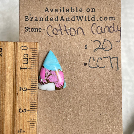 Cotton Candy Cabochon - CC77 07BC3670-EBDC-412C-B54F-D3A579678FF5 Brandedandwild.com