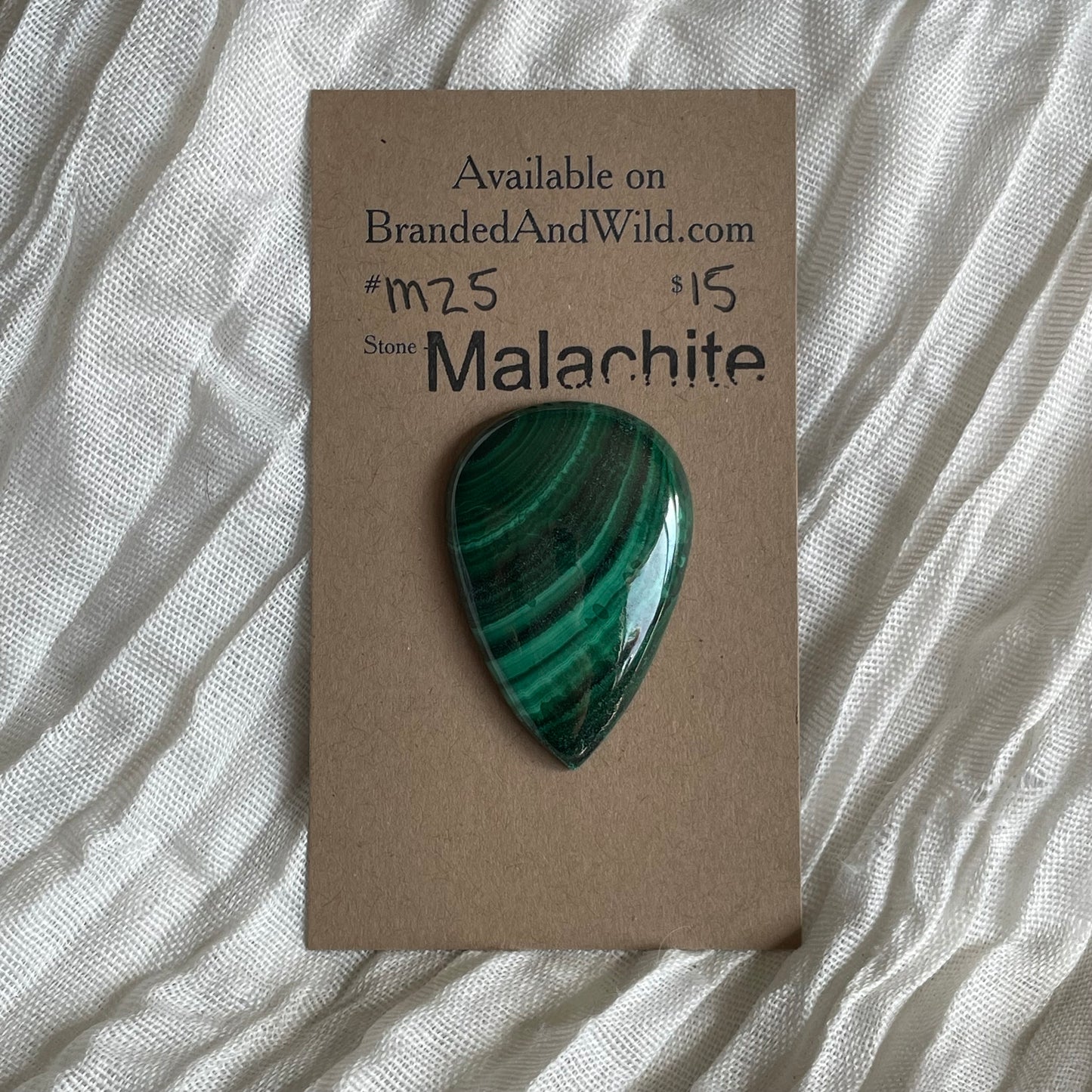 Malachite Cabochon - M25 07D6E3AE-9C55-4CFD-BE57-4BB794253FAA Brandedandwild.com
