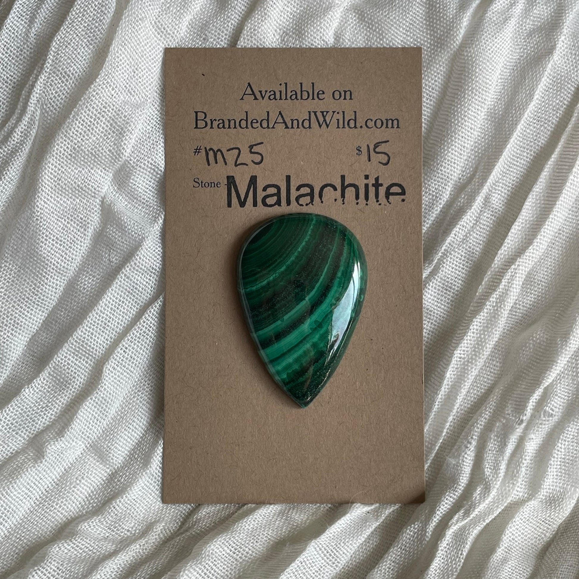 Malachite Cabochon - M25 07D6E3AE-9C55-4CFD-BE57-4BB794253FAA Brandedandwild.com