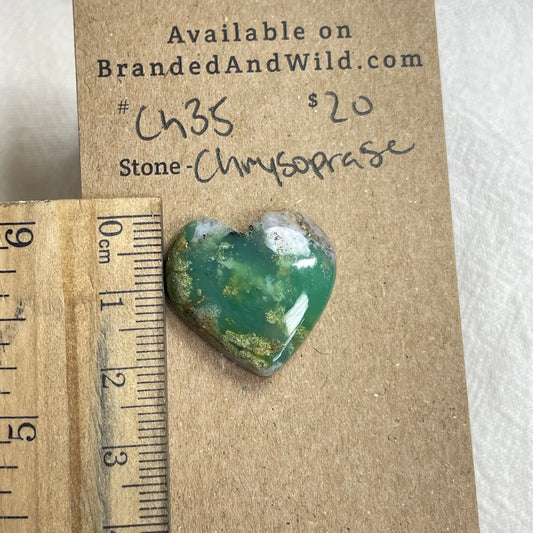 Chrysoprase Cabochon - CH35 07EC2FC9-53AB-4A17-8B34-418B21931952 Brandedandwild.com