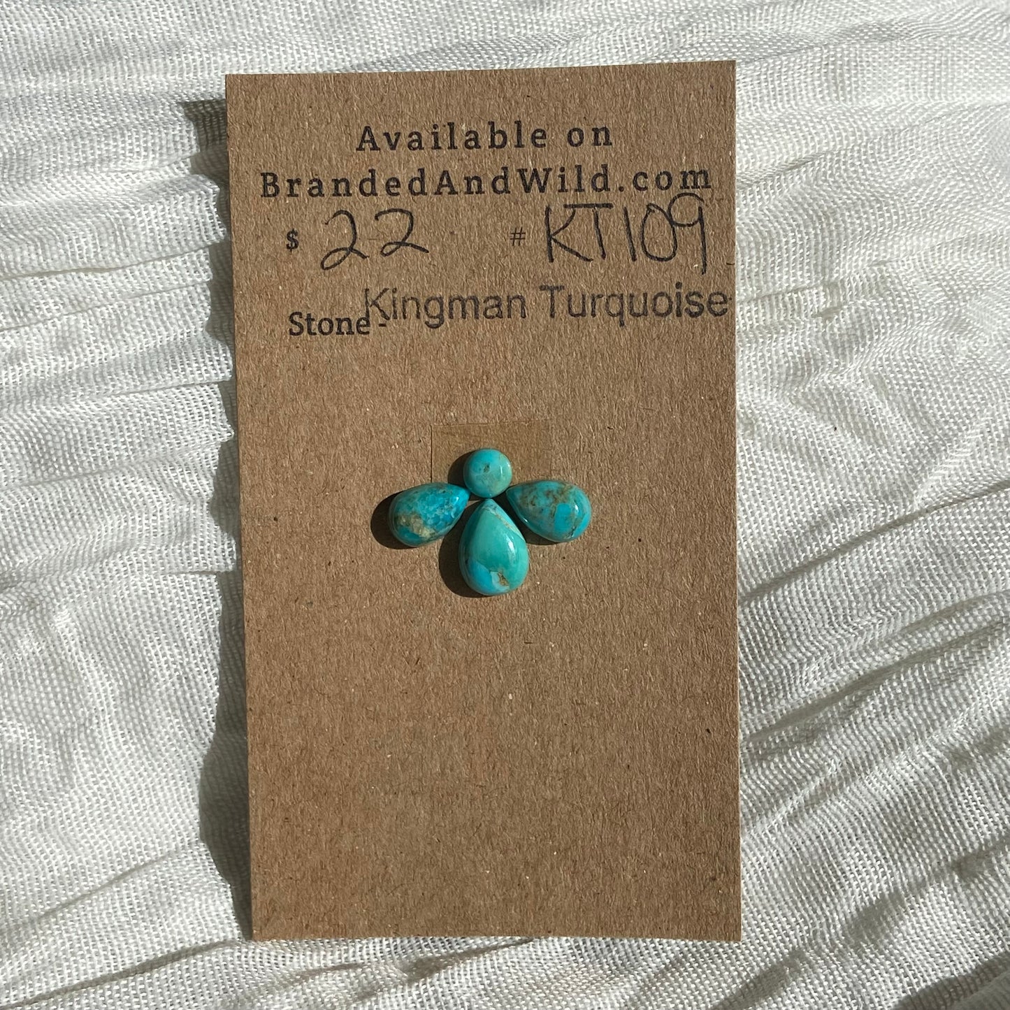 Kingman Turquoise Cabochon - KT109 07F5EE33-EFD6-47F4-9330-C23D927EA0CA Brandedandwild.com